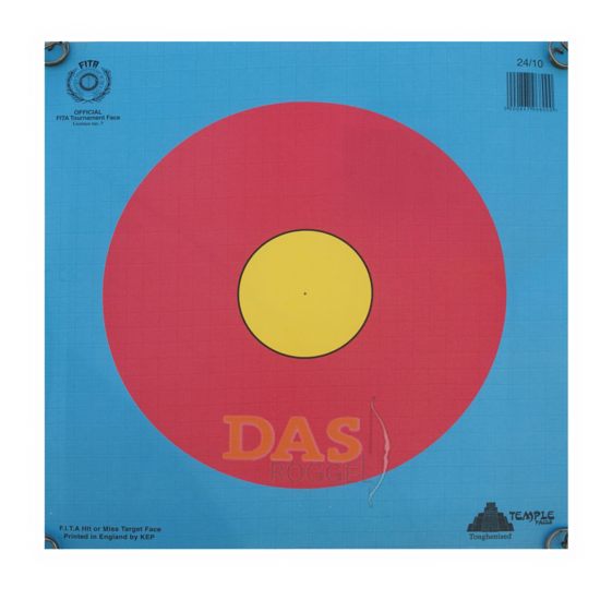 Picture of Faces For Target Archery 40 Cm Center Hit-Miss Reinforced Paper