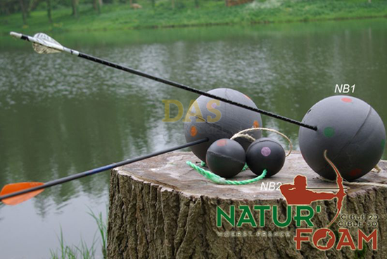 Image de Naturfoam Target 3d  Natur Ball Diam 8 Cm 100 Gr 3 Pcs