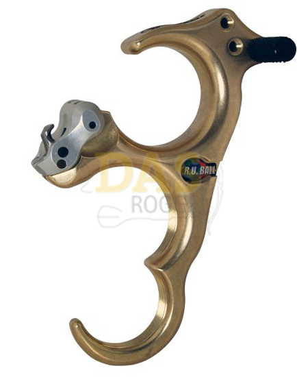 Picture of Release Hand Held  'Honey Badger' Back Tension 3 Finger Small Brass