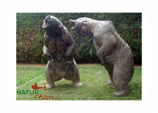 Target 3-D Naturfoam BEAR BROWN - THREATENING