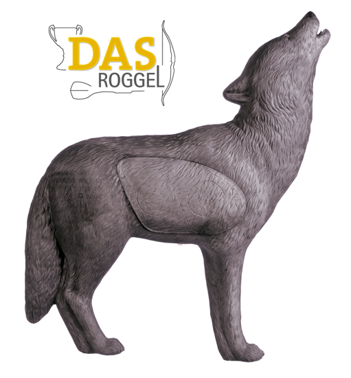 Image de Rinehart Target 3D Howling Wolf Grey