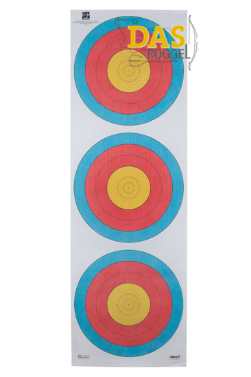 Picture of Decut Target Face Polyester 60 cm 3-spot std center 5 rings