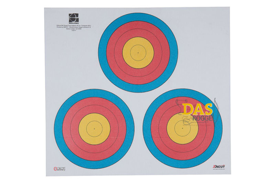 Image de Decut Target Face Polyester 40 cm 3-spot vegas std center 5 rings