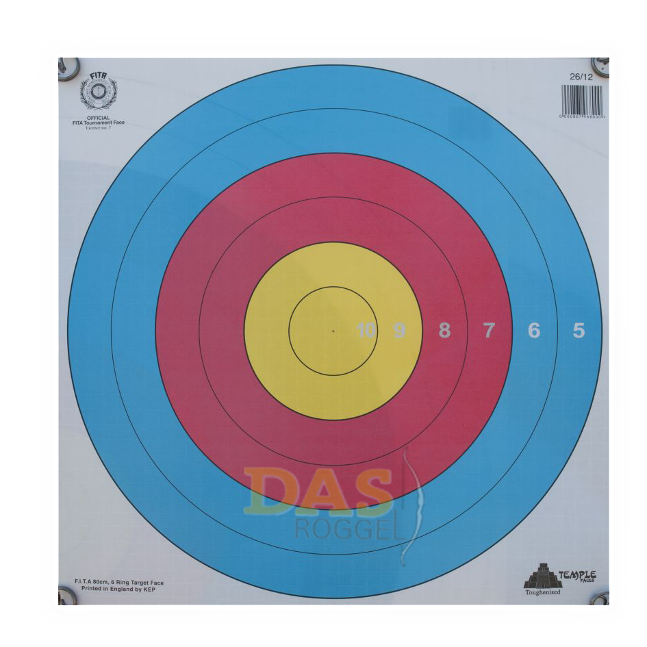 Faces For Target Archery 80Cm Tv Center Scoring Zones 510 Reinforced