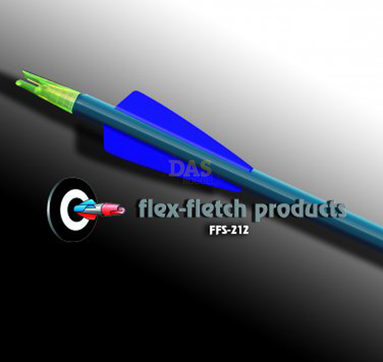 FFS 212 Vanes Flex Fletch Shield  Blue