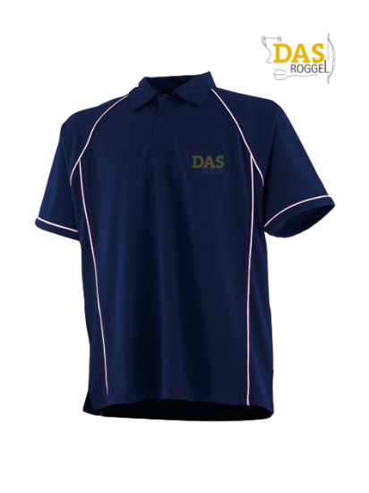 Bild von Polo Shirt  FH370 Performance Navy-White