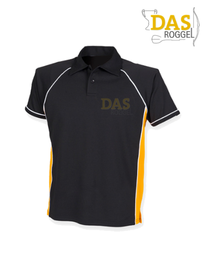 Bild von Polo Shirt  FH370 Performance Black-Amber