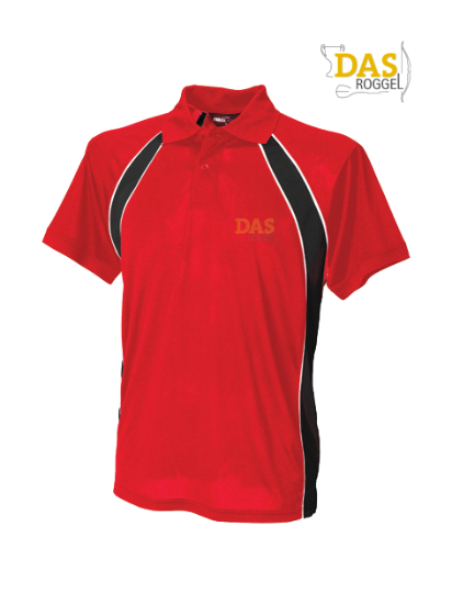 Afbeeldingen van Polo Shirt  FH350 Jersey Team Red-Black-White