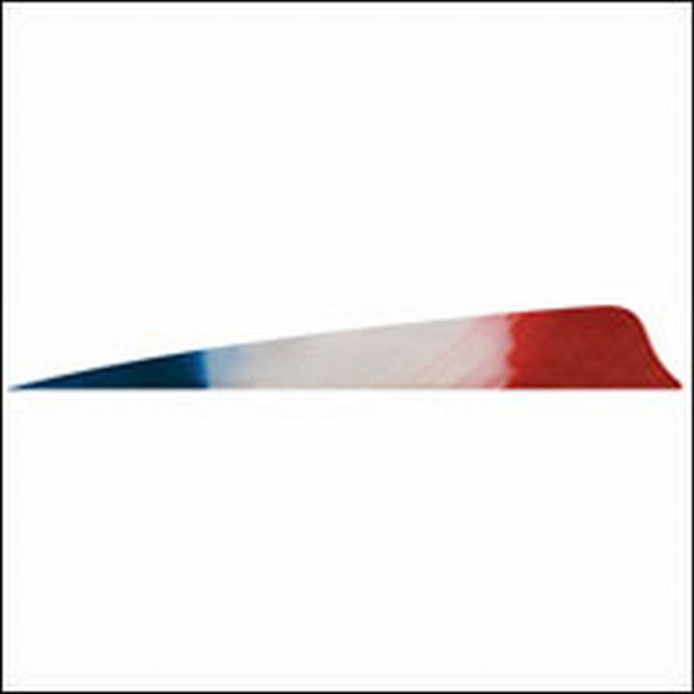 Gateway Feathers 4 Inch Patriot 3 Color Shield