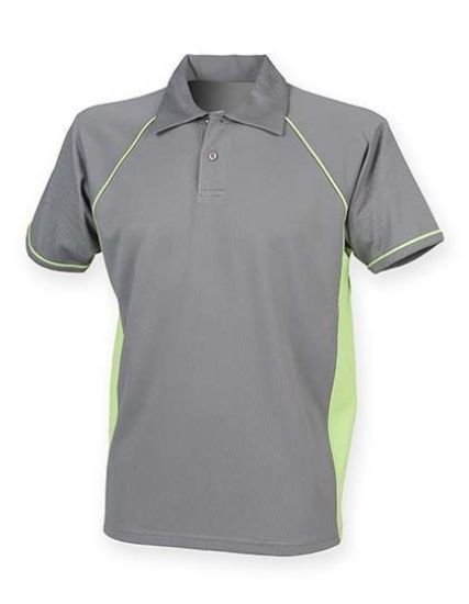Polo Shirt FH370 Performance Grijs-Lime