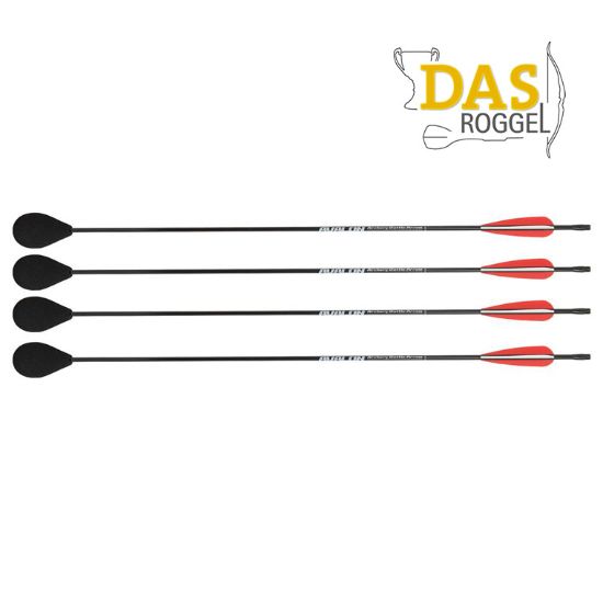 Avalon Larp Pijl archery attack Box  4 pcs 29 inch  veer Rood, Avalon Larp Arrow Archery Attack 29 Inch Box  4 pcs vane Red