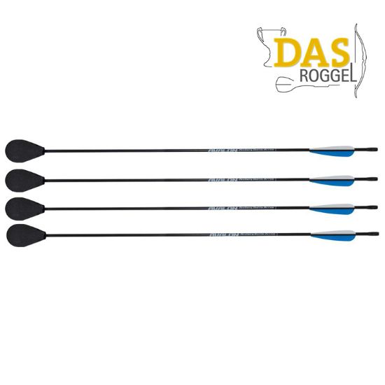 Avalon Larp Pijl archery attack Box  4 pcs 29 Inch Veer blauw, Avalon Larp Arrow Archery Attack 29 Inch Box  4 pcs vane Blue