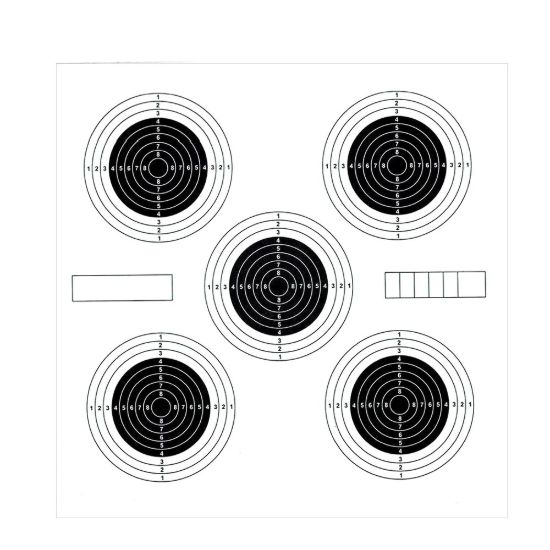 Afbeeldingen van Target Sports schietkaarten 14 x 14 cm  - 5 rozen