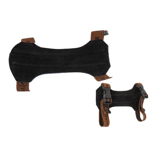 Armguard Traditional Leather Bucktrail Classic Black